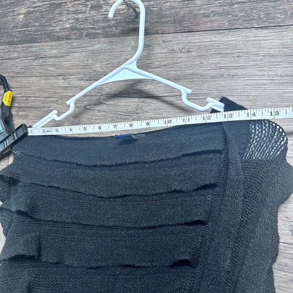 Max Edition Black Fringe Poncho - Picture 6 of 10